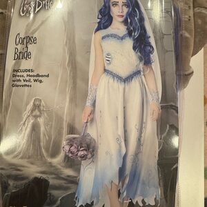 Corpse Bride Kids Costume - Blue and White